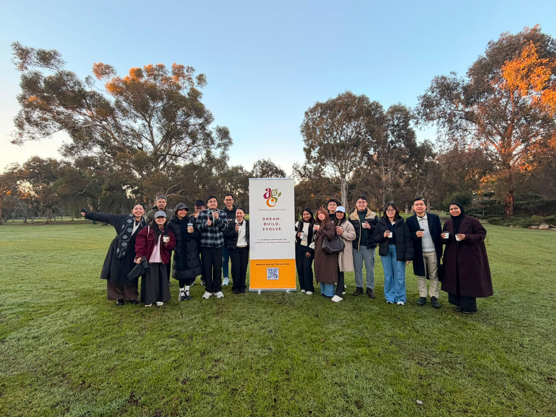 AGC members on a monthly mentor walk